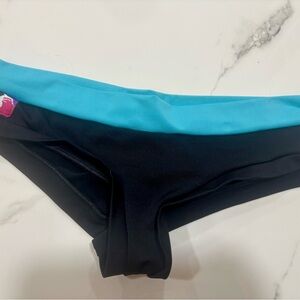 Pole Fit BAD kitty aqua black scrunch bottom shorts